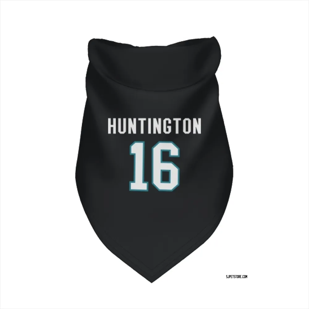 San Jose Sharks Jimmy Huntington Black Pet Bandana for Dog & Cat