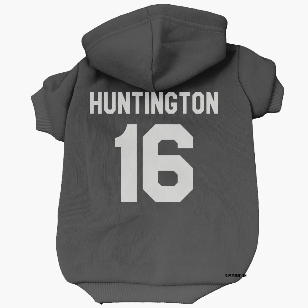 San Jose Sharks Jimmy Huntington Black White Pet Hoodie for Dog & Cat