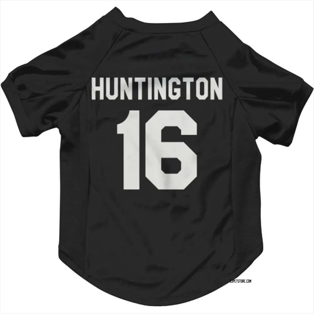 San Jose Sharks Jimmy Huntington Black White Pet Jersey for Dog & Cat