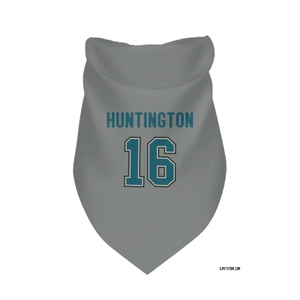 San Jose Sharks Jimmy Huntington Gray Pet Bandana for Dog & Cat
