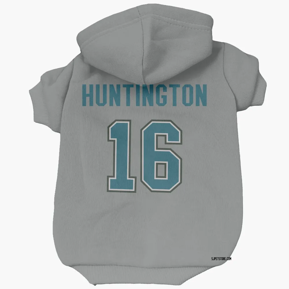 San Jose Sharks Jimmy Huntington Gray Pet Hoodie for Dog & Cat