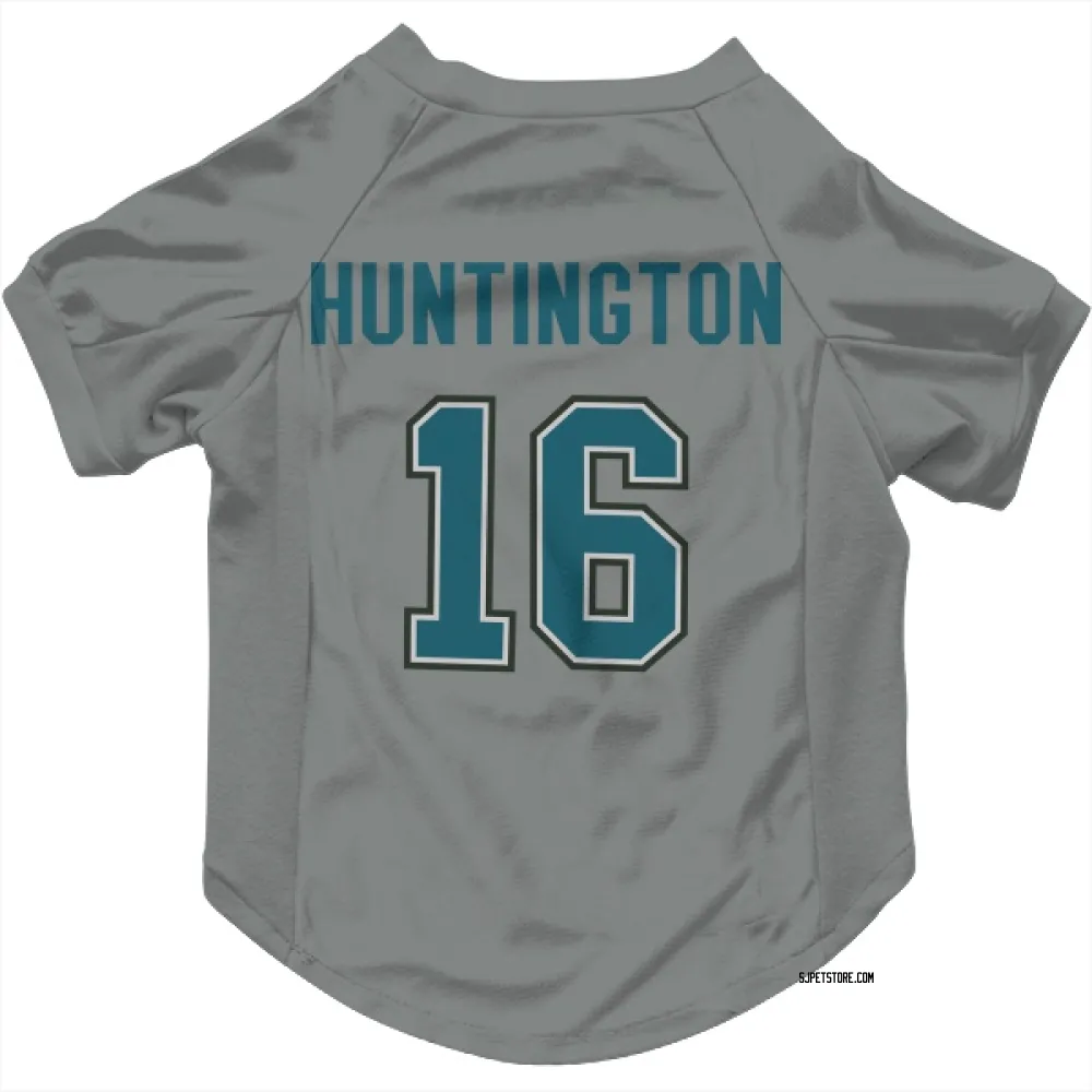 San Jose Sharks Jimmy Huntington Gray Pet Jersey for Dog & Cat