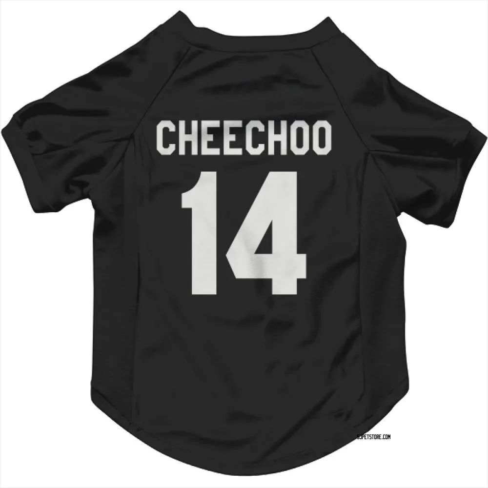 San Jose Sharks Jonathan Cheechoo Black White Pet Jersey for Dog & Cat