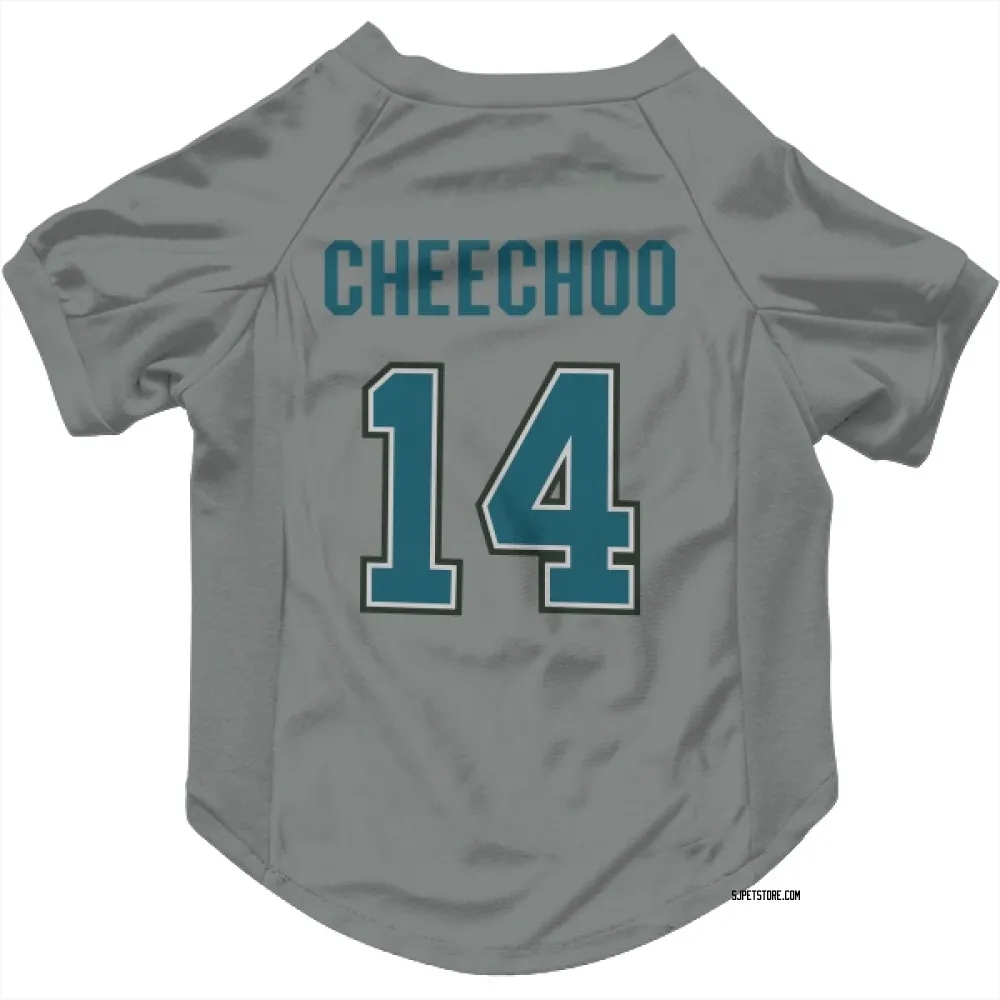 San Jose Sharks Jonathan Cheechoo Gray Pet Jersey for Dog & Cat