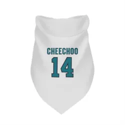 San Jose Sharks Jonathan Cheechoo White Pet Bandana for Dog & Cat