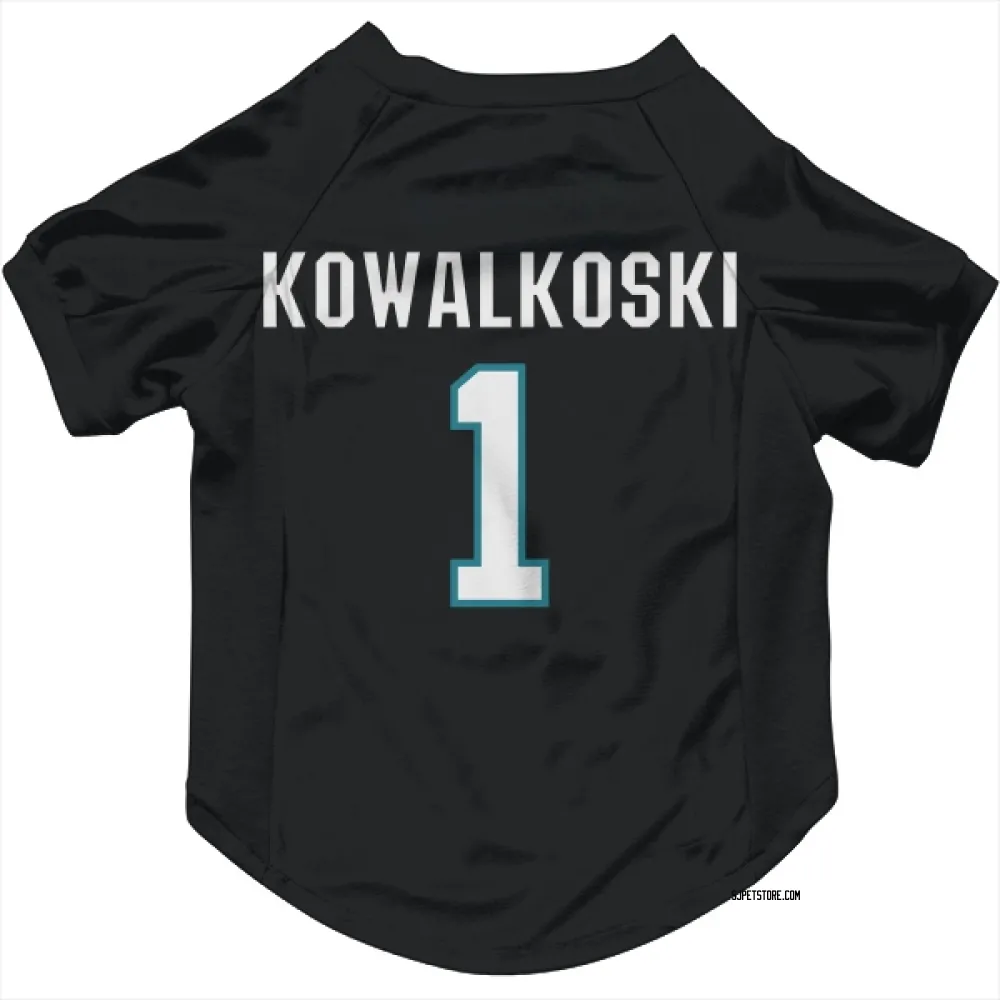 San Jose Sharks Justin Kowalkoski Black Pet Jersey for Dog & Cat