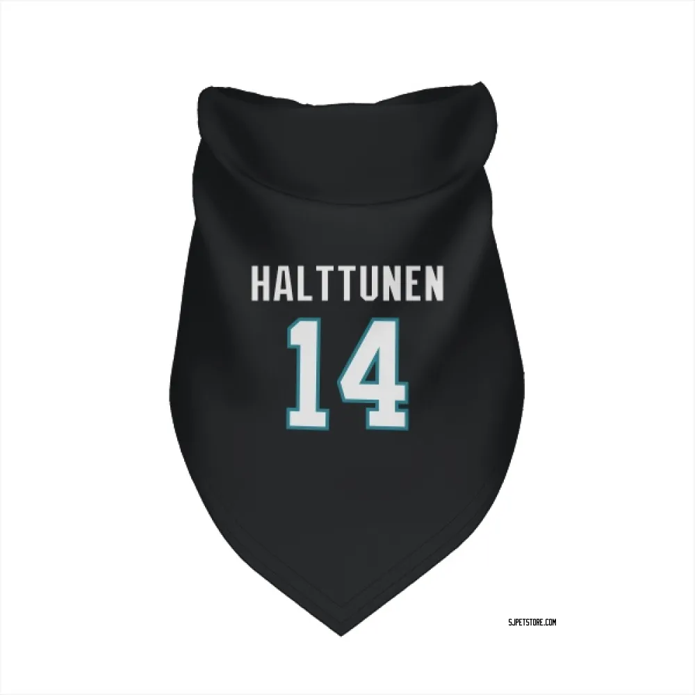 San Jose Sharks Kasper Halttunen Black Pet Bandana for Dog & Cat