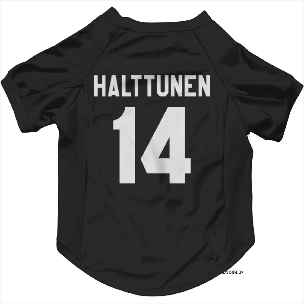 San Jose Sharks Kasper Halttunen Black White Pet Jersey for Dog & Cat