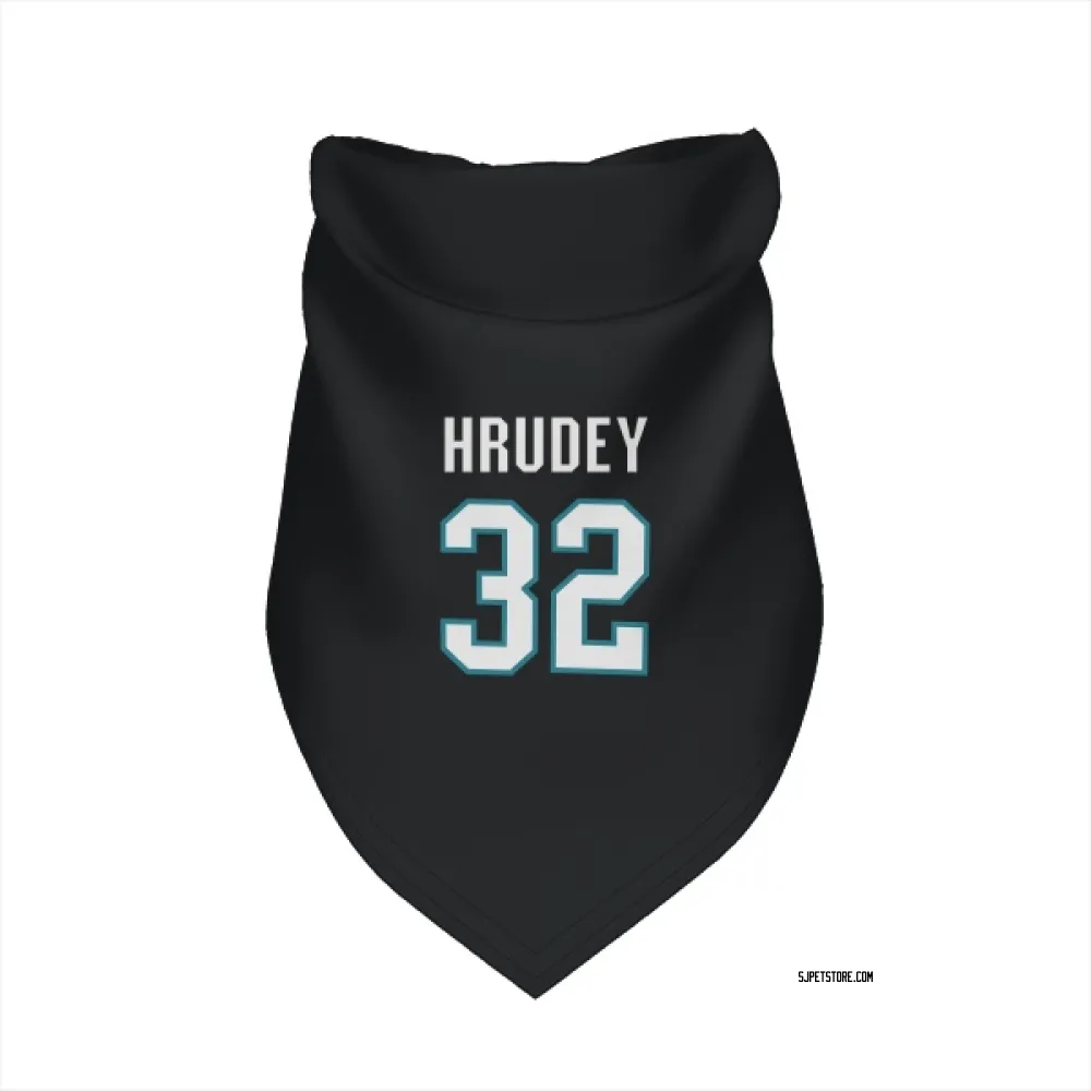 San Jose Sharks Kelly Hrudey Black Pet Bandana for Dog & Cat