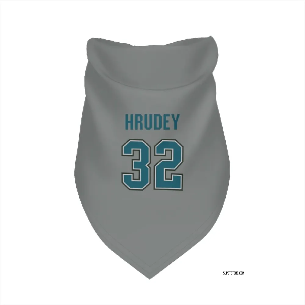 San Jose Sharks Kelly Hrudey Gray Pet Bandana for Dog & Cat