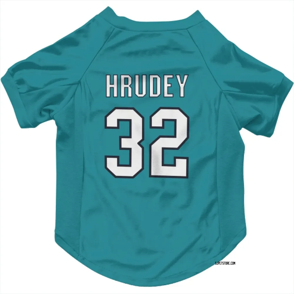 San Jose Sharks Kelly Hrudey Teal Pet Jersey for Dog & Cat