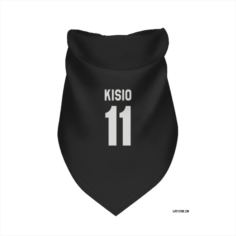San Jose Sharks Kelly Kisio Black White Pet Bandana for Dog & Cat