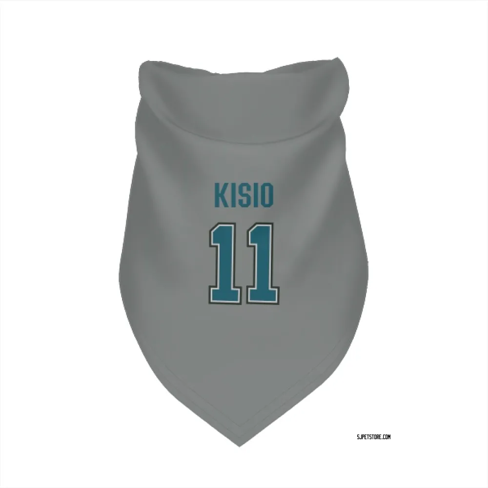 San Jose Sharks Kelly Kisio Gray Pet Bandana for Dog & Cat