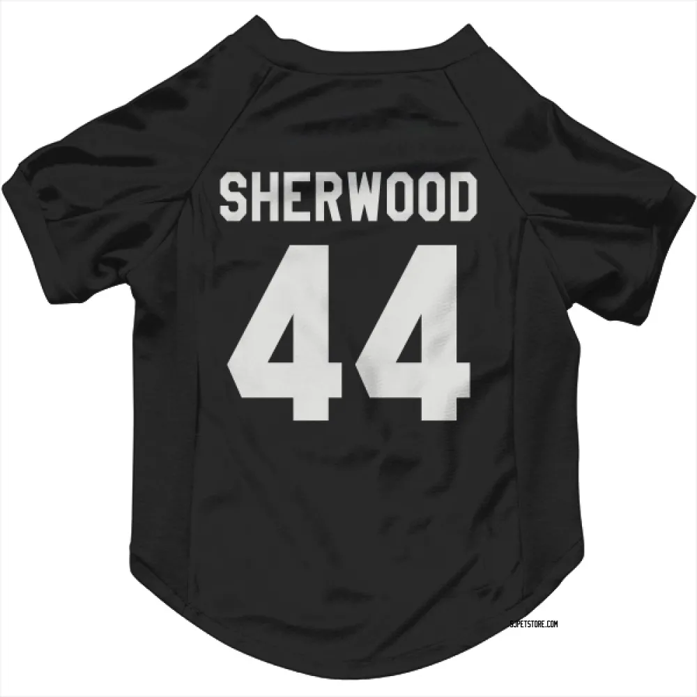San Jose Sharks Kiefer Sherwood Black White Pet Jersey for Dog & Cat