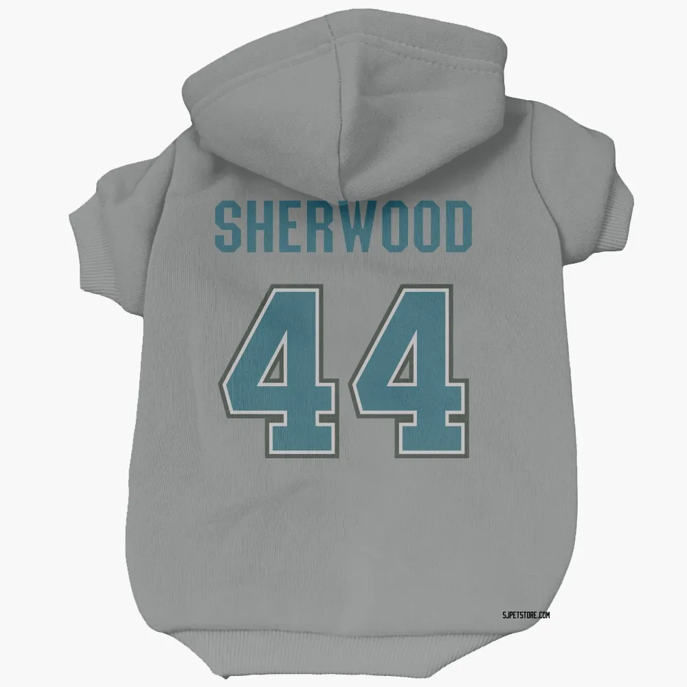San Jose Sharks Kiefer Sherwood Gray Pet Hoodie for Dog & Cat
