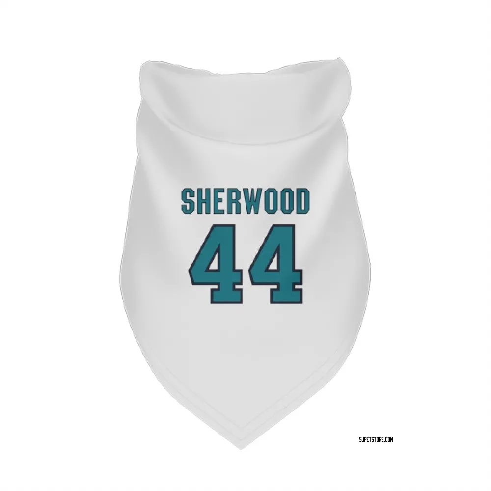 San Jose Sharks Kiefer Sherwood White Pet Bandana for Dog & Cat
