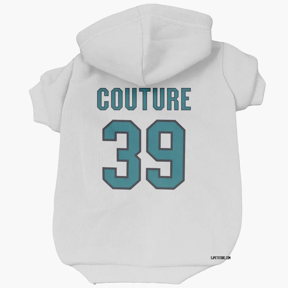 San Jose Sharks Logan Couture White Pet Hoodie for Dog & Cat