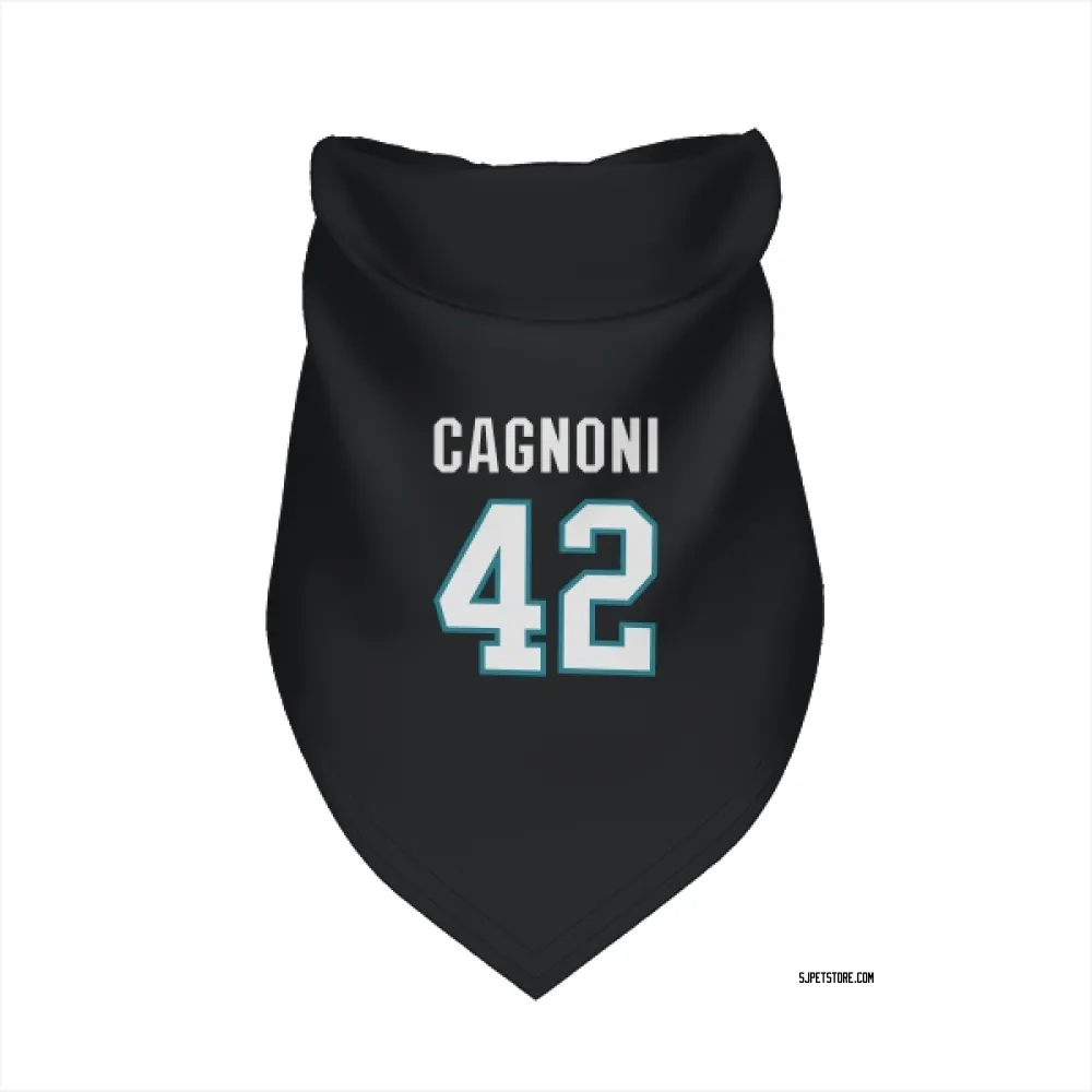 San Jose Sharks Luca Cagnoni Black Pet Bandana for Dog & Cat