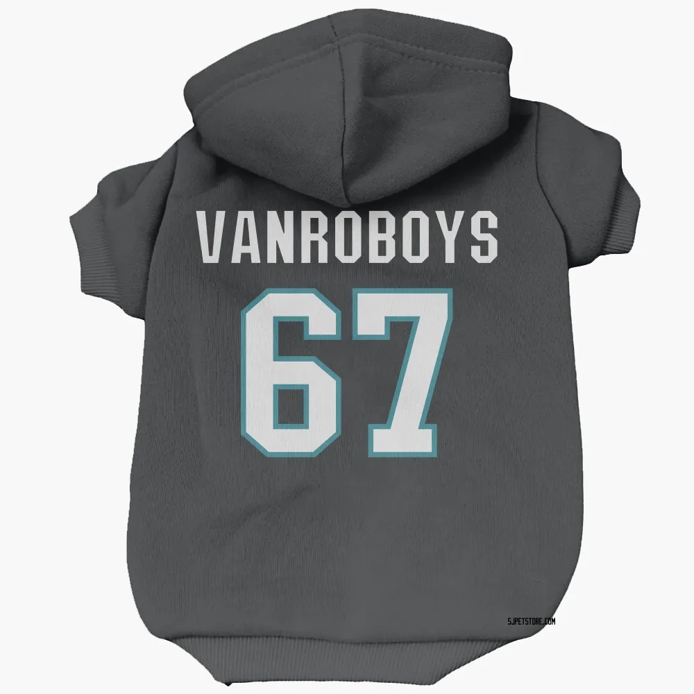 San Jose Sharks Lucas Vanroboys Black Pet Hoodie for Dog & Cat
