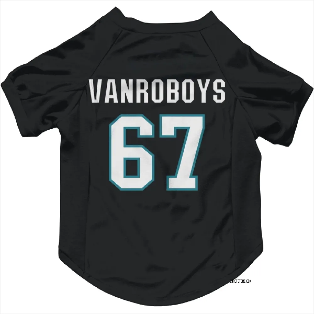 San Jose Sharks Lucas Vanroboys Black Pet Jersey for Dog & Cat