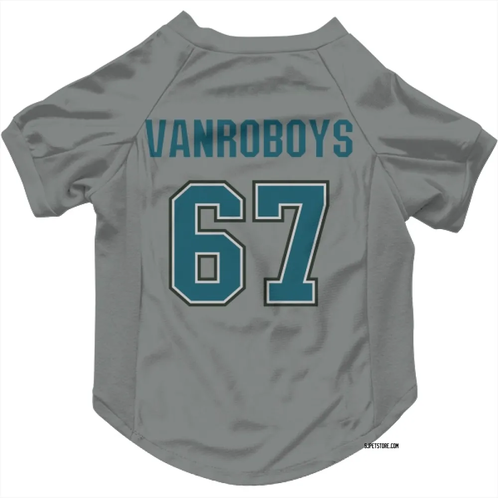 San Jose Sharks Lucas Vanroboys Gray Pet Jersey for Dog & Cat