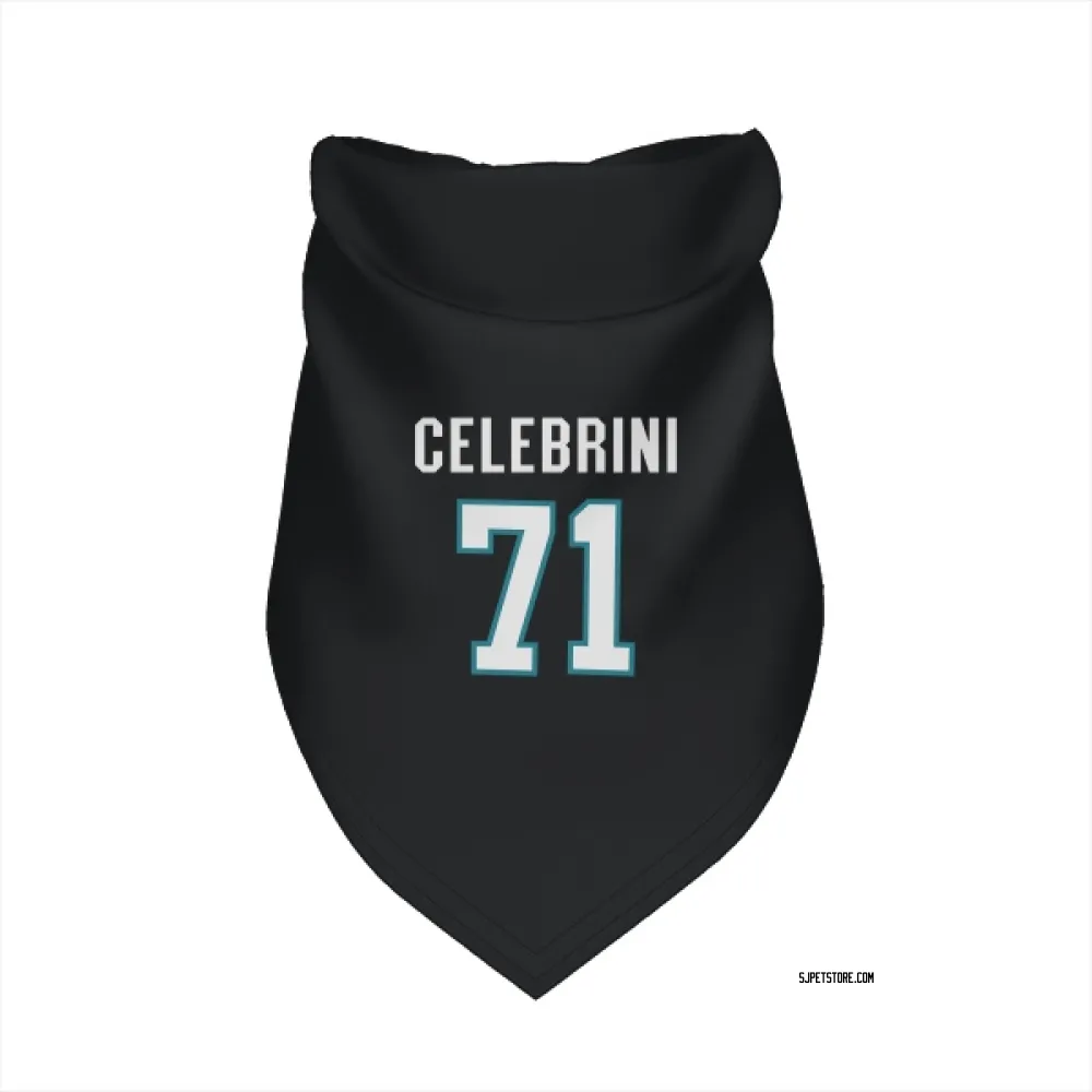 San Jose Sharks Macklin Celebrini Black Pet Bandana for Dog & Cat