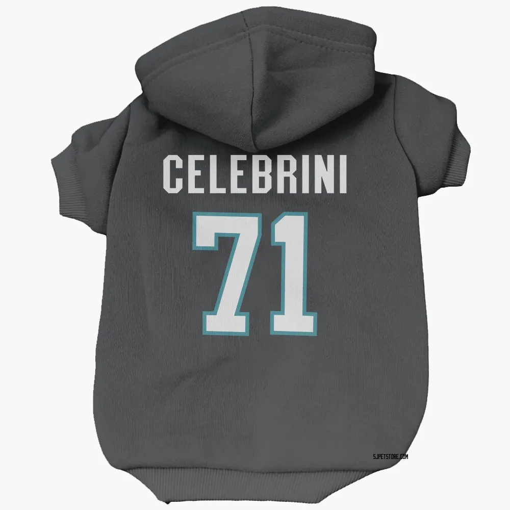 San Jose Sharks Macklin Celebrini Black Pet Hoodie for Dog & Cat