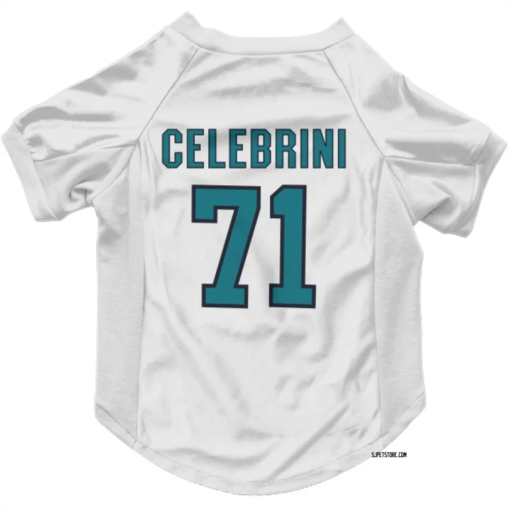 San Jose Sharks Macklin Celebrini White Pet Jersey for Dog & Cat
