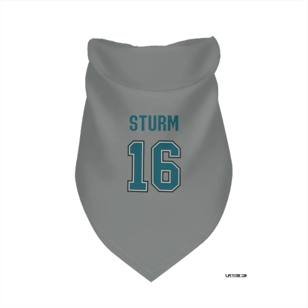San Jose Sharks Marco Sturm Gray Pet Bandana for Dog & Cat