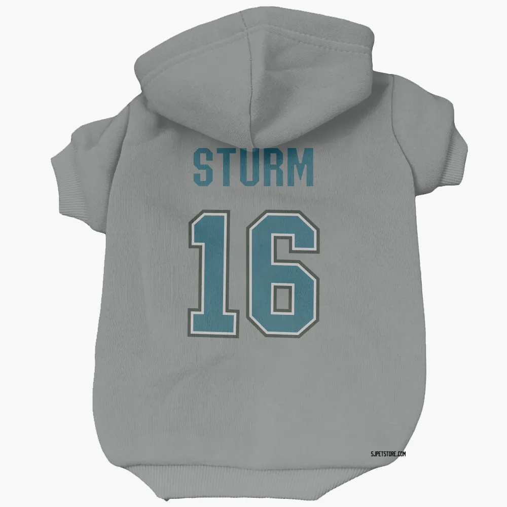 San Jose Sharks Marco Sturm Gray Pet Hoodie for Dog & Cat