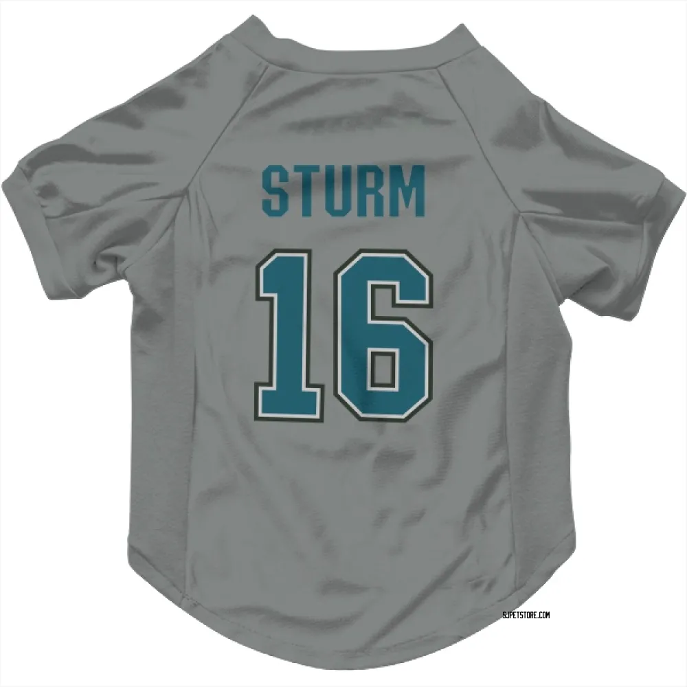 San Jose Sharks Marco Sturm Gray Pet Jersey for Dog & Cat