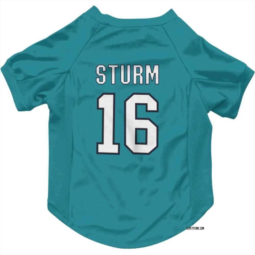 San Jose Sharks Marco Sturm Teal Pet Jersey for Dog & Cat