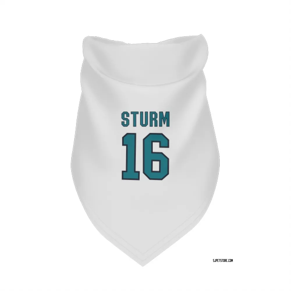 San Jose Sharks Marco Sturm White Pet Bandana for Dog & Cat
