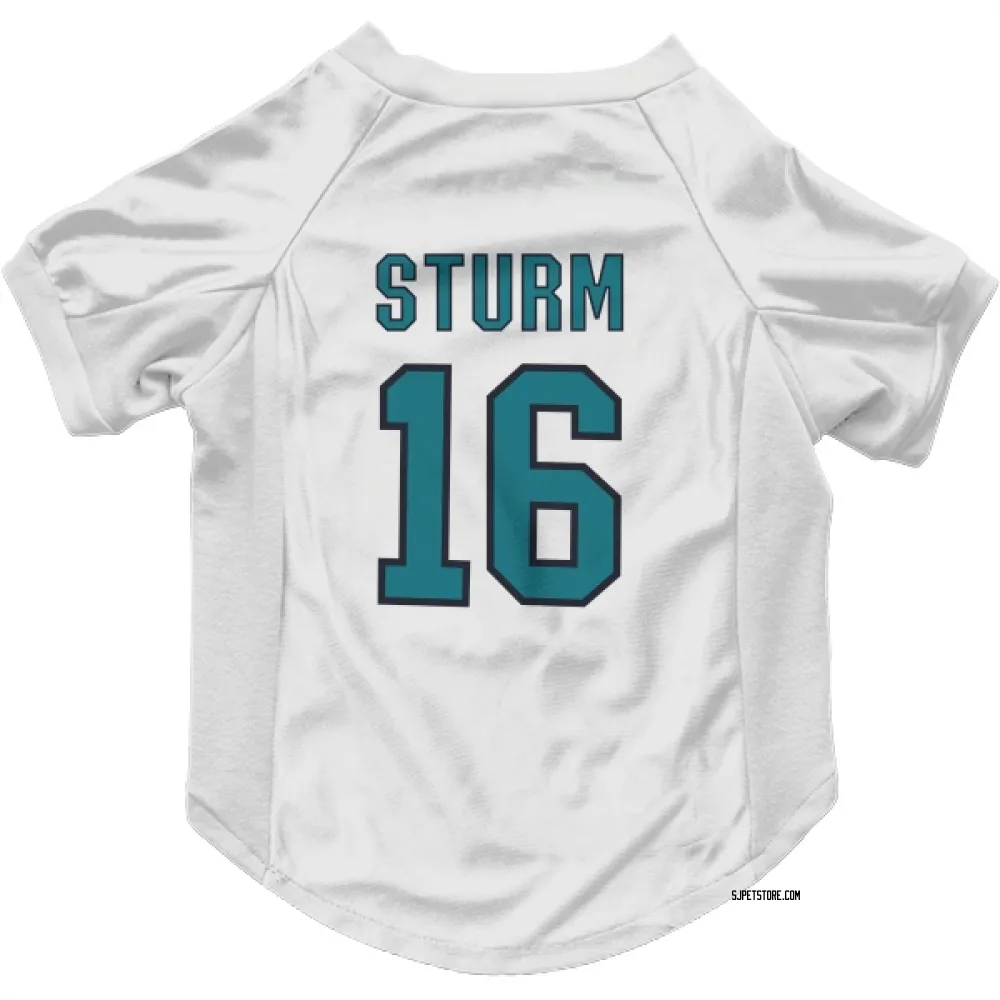 San Jose Sharks Marco Sturm White Pet Jersey for Dog & Cat