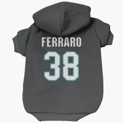 San Jose Sharks Mario Ferraro Black Pet Hoodie for Dog & Cat