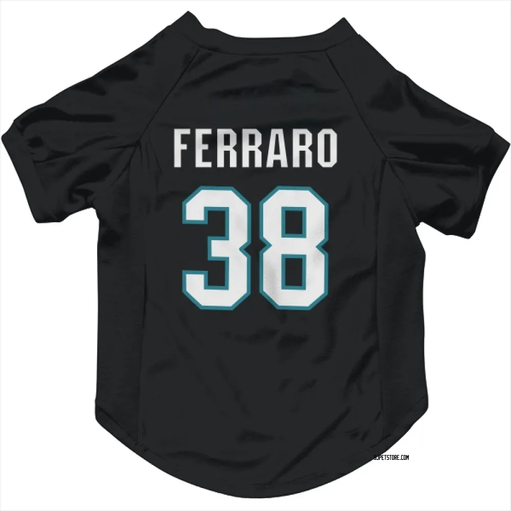 San Jose Sharks Mario Ferraro Black Pet Jersey for Dog & Cat
