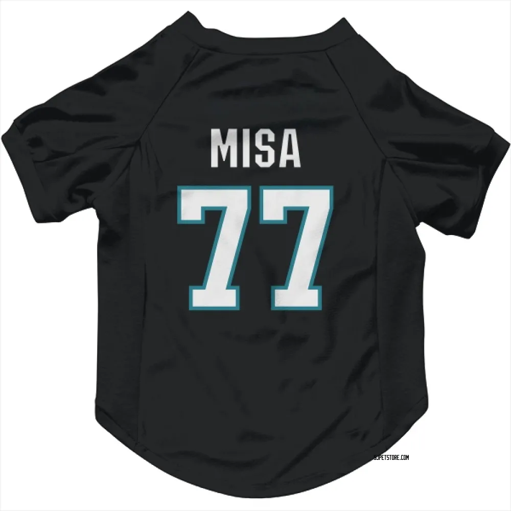 San Jose Sharks Michael Misa Black Pet Jersey for Dog & Cat