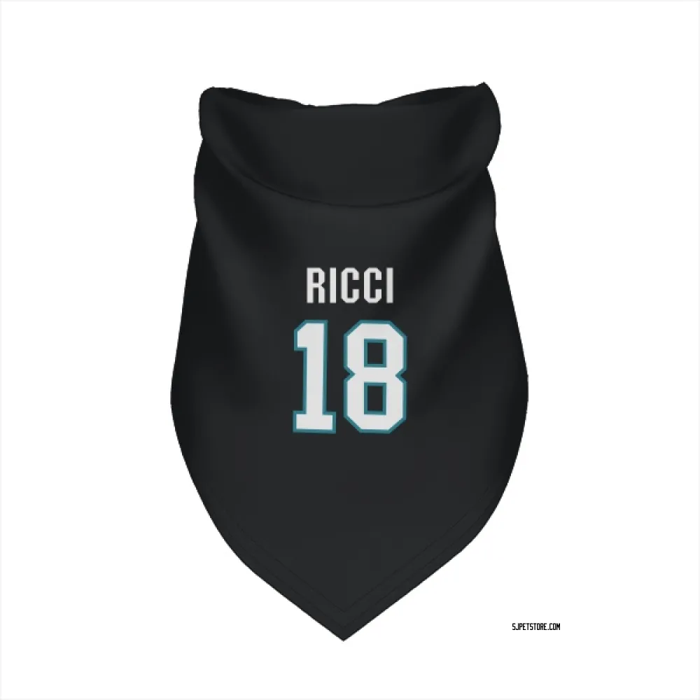 San Jose Sharks Mike Ricci Black Pet Bandana for Dog & Cat