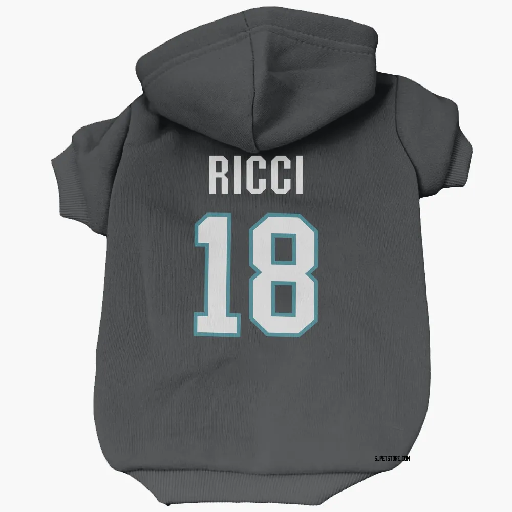 San Jose Sharks Mike Ricci Black Pet Hoodie for Dog & Cat