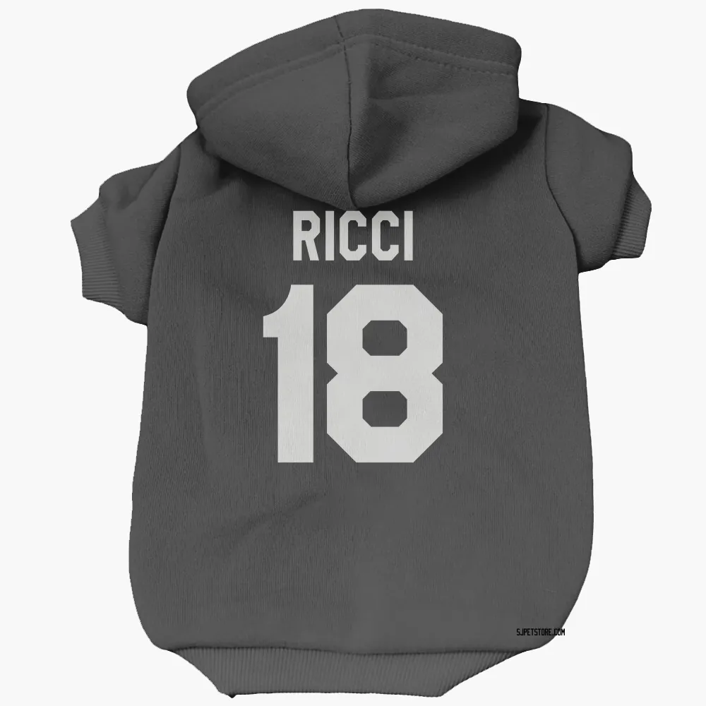 San Jose Sharks Mike Ricci Black White Pet Hoodie for Dog & Cat