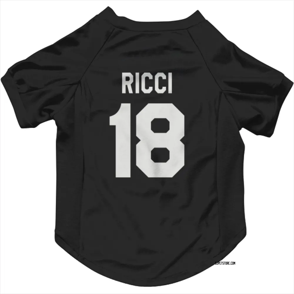 San Jose Sharks Mike Ricci Black White Pet Jersey for Dog & Cat