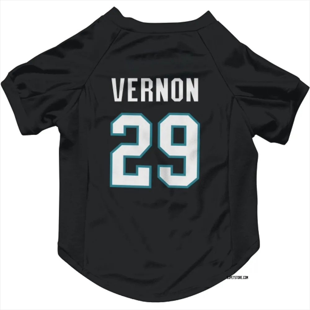San Jose Sharks Mike Vernon Black Pet Jersey for Dog & Cat