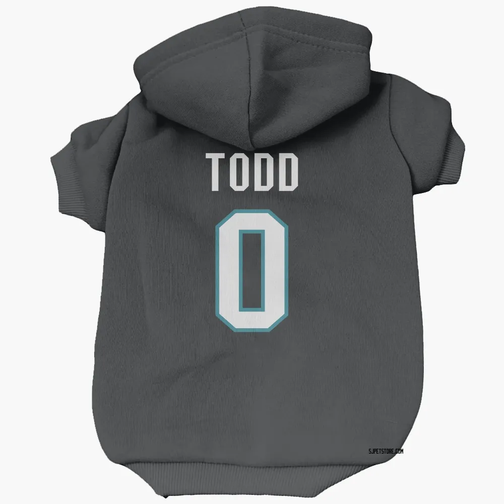 San Jose Sharks Nathan Todd Black Pet Hoodie for Dog & Cat