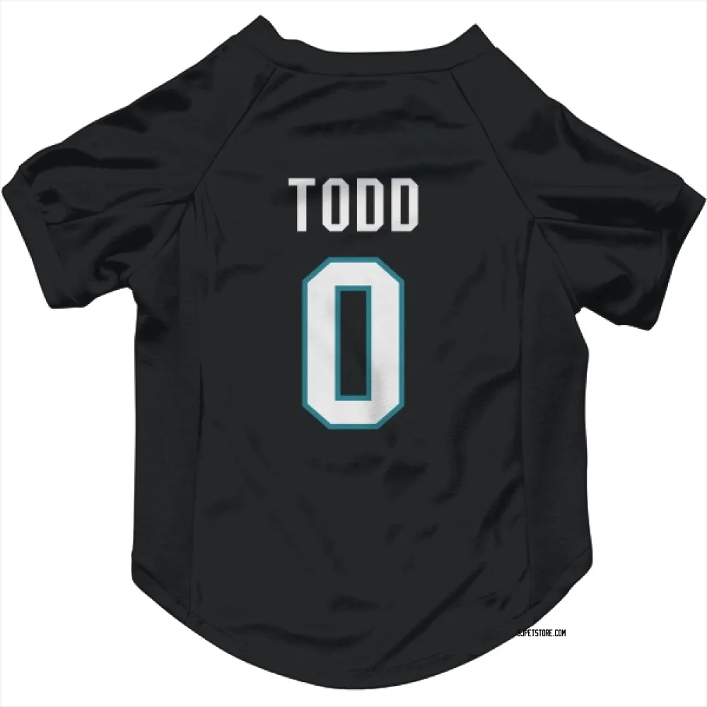 San Jose Sharks Nathan Todd Black Pet Jersey for Dog & Cat