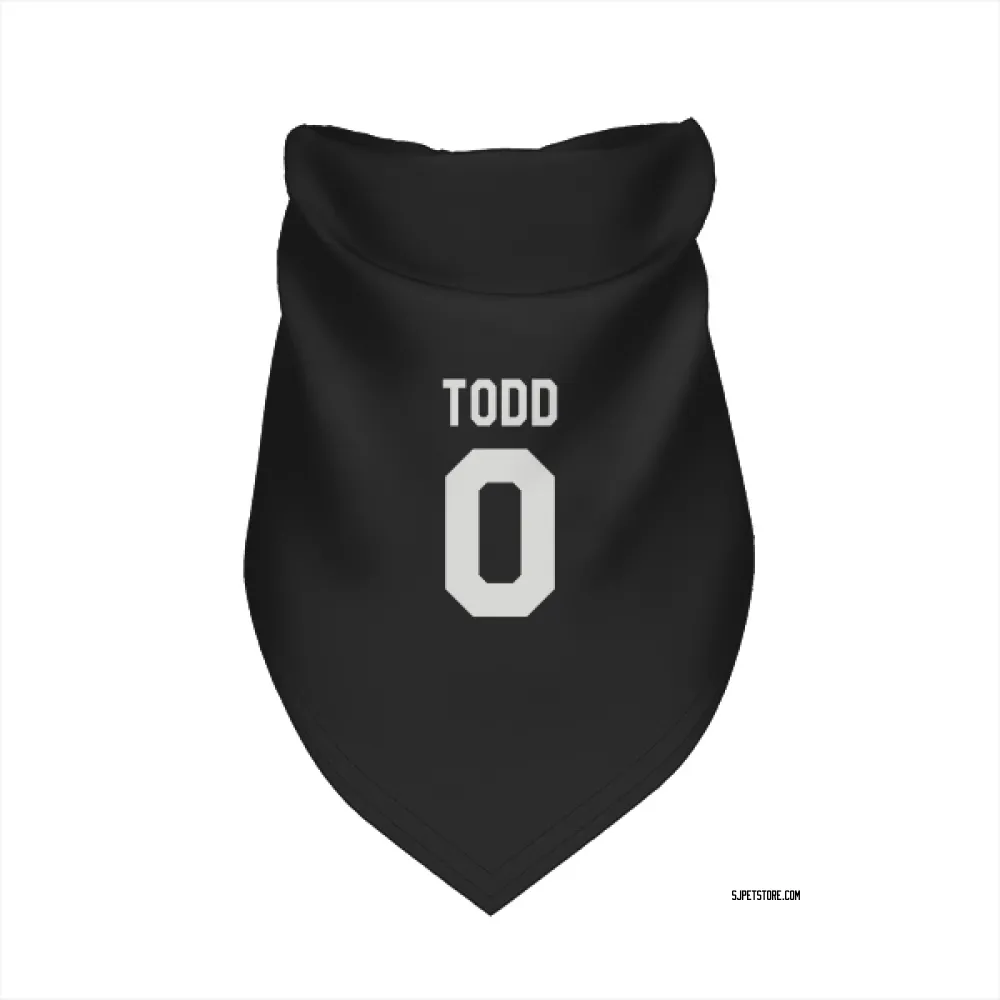 San Jose Sharks Nathan Todd Black White Pet Bandana for Dog & Cat