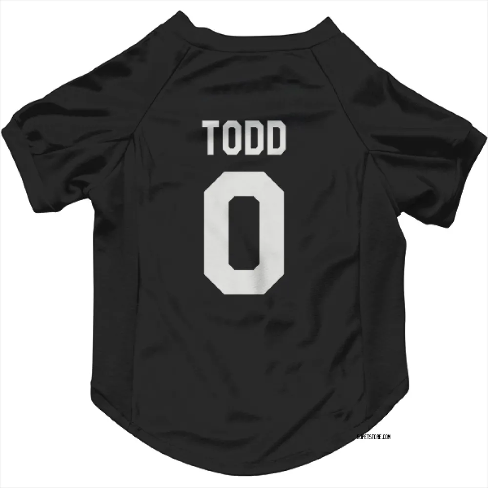 San Jose Sharks Nathan Todd Black White Pet Jersey for Dog & Cat