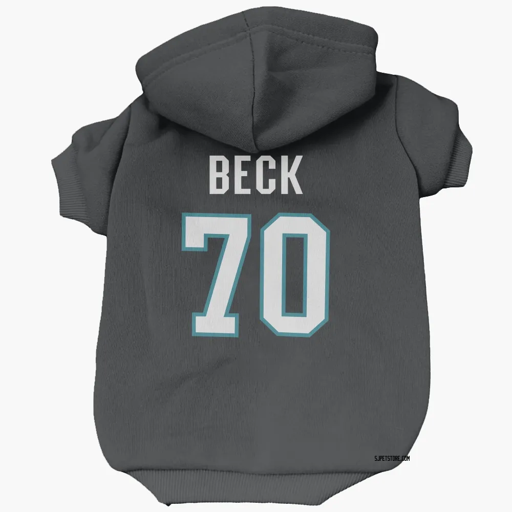 San Jose Sharks Noah Beck Black Pet Hoodie for Dog & Cat