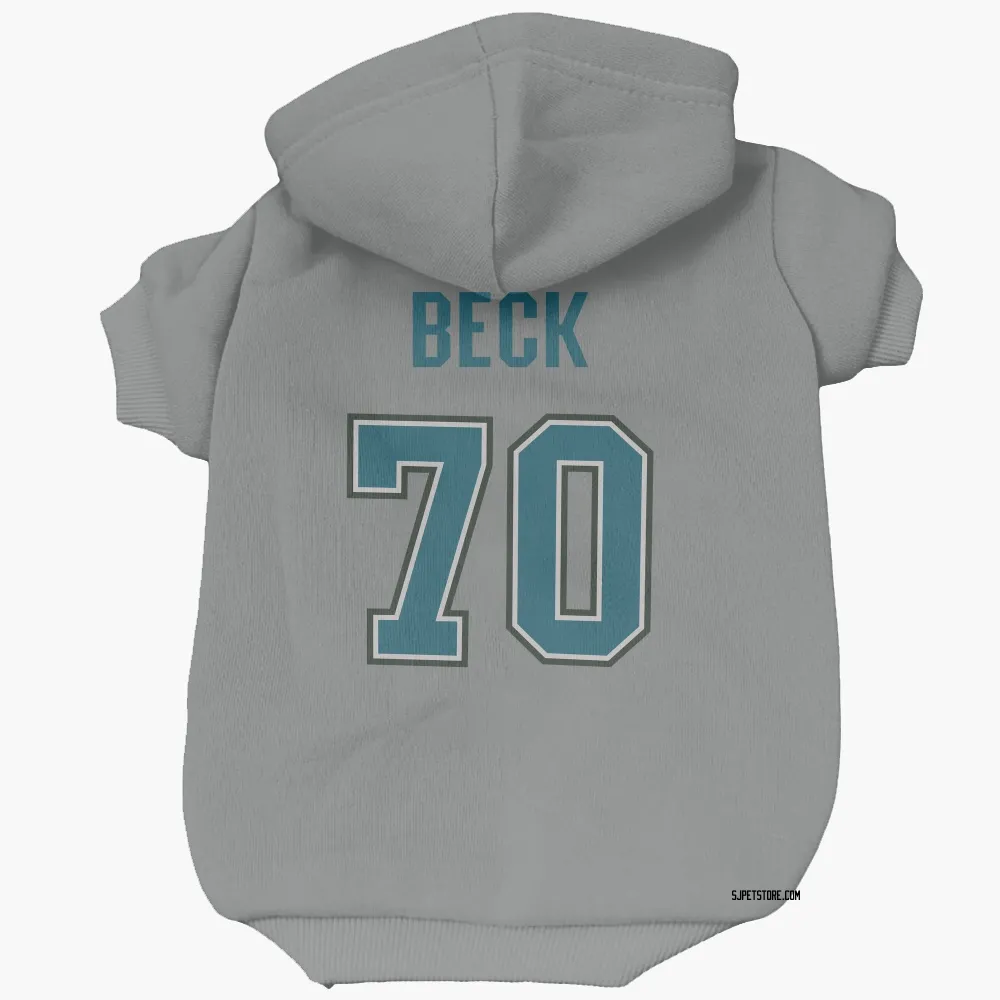 San Jose Sharks Noah Beck Gray Pet Hoodie for Dog & Cat