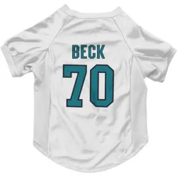 San Jose Sharks Noah Beck White Pet Jersey for Dog & Cat