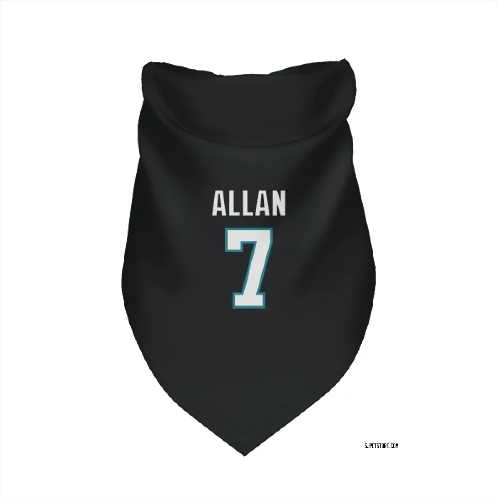 San Jose Sharks Nolan Allan Black Pet Bandana for Dog & Cat